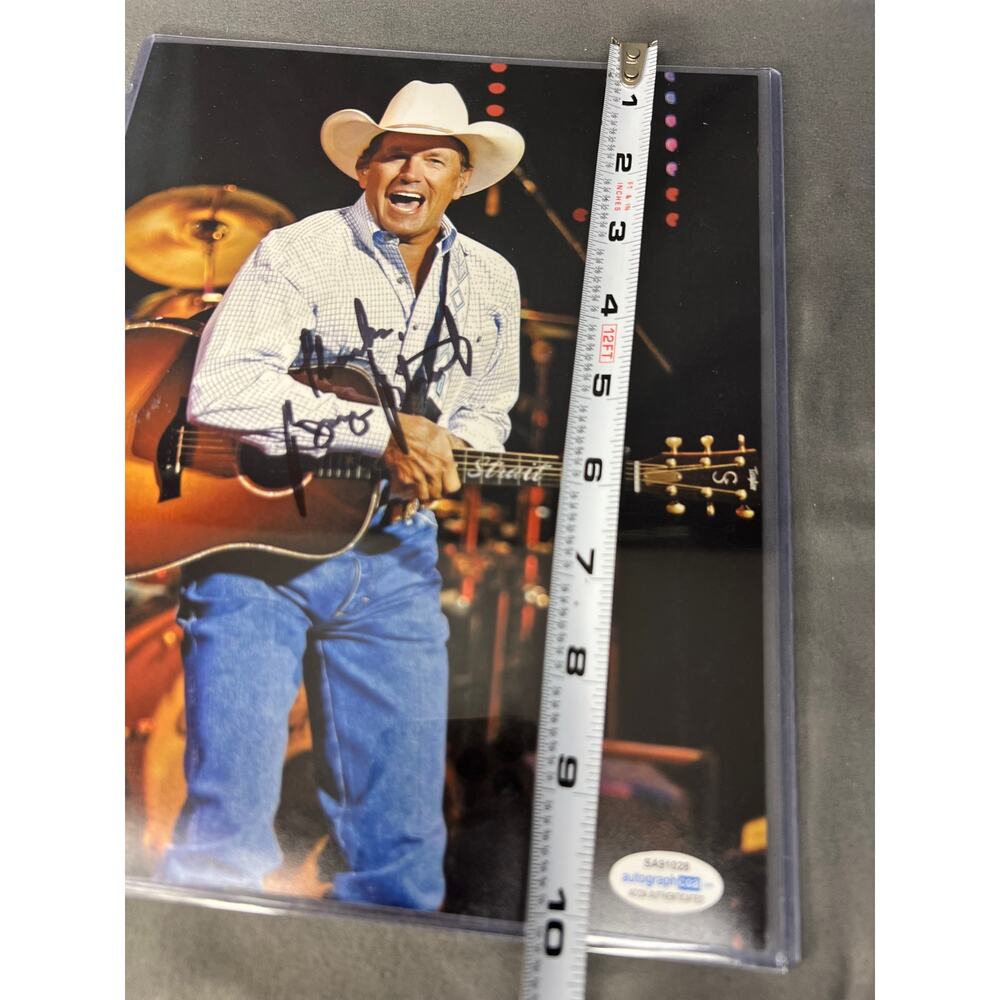 George Strait Signed Photo ACOA Authenticated - Picture 8 of 8